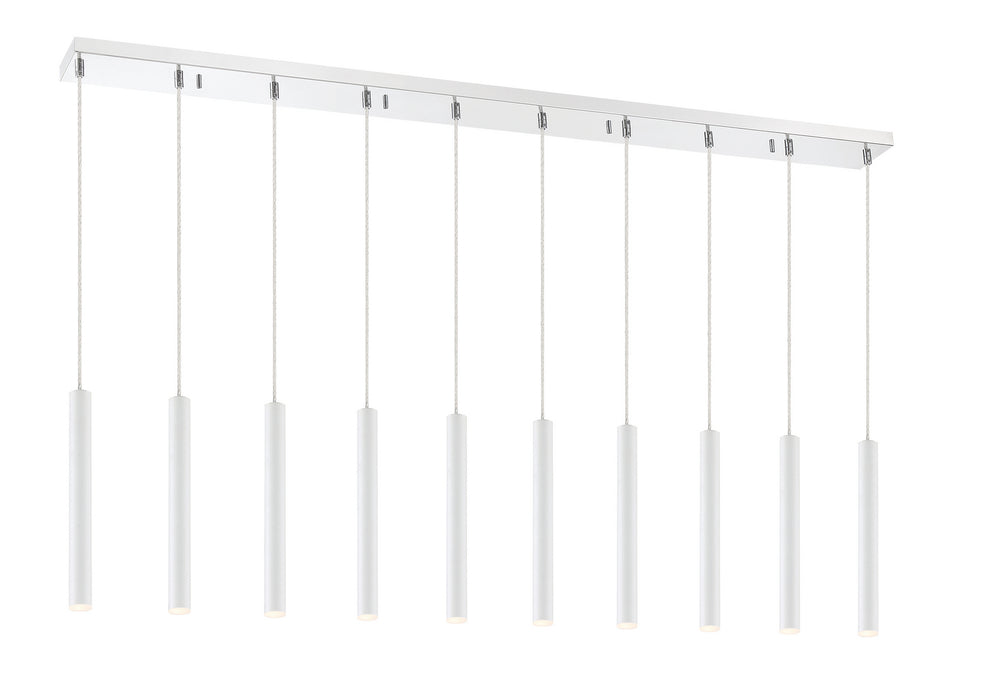 Z-Lite - 917MP12-WH-LED-10LCH - LED Linear Chandelier - Forest - Chrome