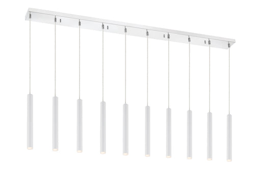 Z-Lite - 917MP12-WH-LED-10LCH - LED Linear Chandelier - Forest - Chrome