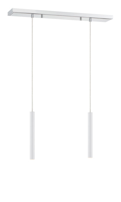 Z-Lite - 917MP12-WH-LED-2LCH - LED Linear Chandelier - Forest - Chrome