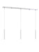 Z-Lite - 917MP12-WH-LED-3LCH - LED Linear Chandelier - Forest - Chrome