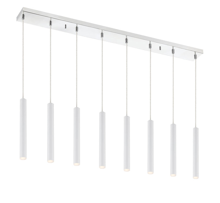 Z-Lite - 917MP12-WH-LED-8LCH - LED Linear Chandelier - Forest - Chrome