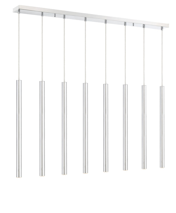 Z-Lite - 917MP24-CH-LED-8LCH - LED Linear Chandelier - Forest - Chrome