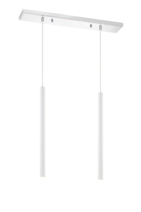Z-Lite - 917MP24-WH-LED-2LCH - LED Linear Chandelier - Forest - Chrome