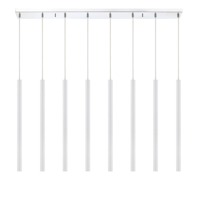 Z-Lite - 917MP24-WH-LED-8LCH - LED Linear Chandelier - Forest - Chrome