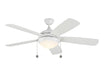 Monte Carlo - 5DIC52WHD-V1 - 52``Ceiling Fan - Discus Classic - White / Matte Opal