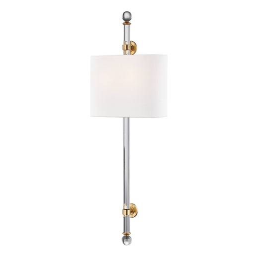 Hudson Valley - 6122-AGB - Two Light Wall Sconce - Wertham - Aged Brass