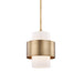 Hudson Valley - 8611-AGB - One Light Pendant - Corinth - Aged Brass