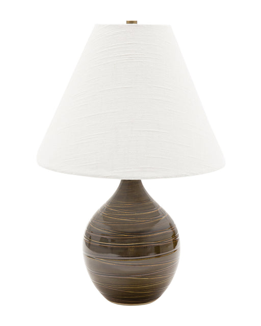 House of Troy - GS200-SBR - One Light Table Lamp - Scatchard - Scored Brown Gloss