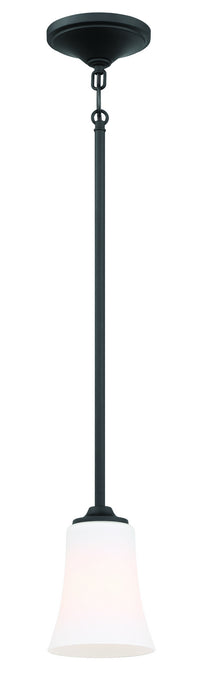 Craftmade - 50491-FB-WG - One Light Mini Pendant - Gwyneth - Flat Black