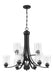 Craftmade - 50529-FB - Nine Light Chandelier - Bolden - Flat Black