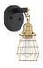 Craftmade - 50601-FBSB - One Light Wall Sconce - Thatcher - Flat Black/Satin Brass