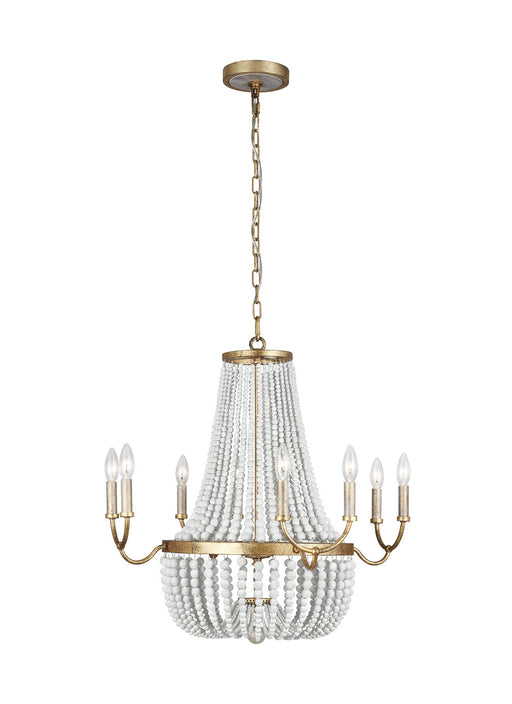 Generation Lighting - F3280/8ADB - Eight Light Chandelier - Marielle - Antique Gild