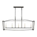 Generation Lighting - F3326/5SMS - Five Light Linear Chandelier - Thayer - Smith Steel