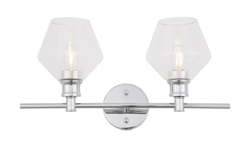 Elegant Lighting - LD2312C - Two Light Wall Sconce - Gene - Chrome And Clear Glass