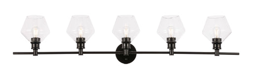 Elegant Lighting - LD2324BK - Five Light Wall Sconce - Gene - Black And Clear Glass
