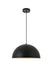 Elegant Lighting - LD4025D16BK - One Light Pendant - Forte - Black