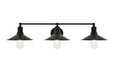 Elegant Lighting - LD4033W33BK - Three Light Wall Sconce - Etude - Black
