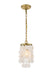 Elegant Lighting - LD5050D6BR - One Light Pendant - Selene - Brass And White