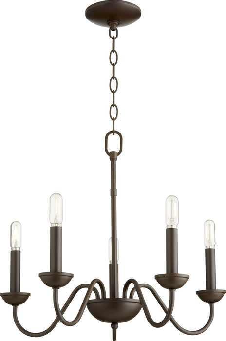 Five Light Chandelier-Mini Chandeliers-Quorum-Lighting Design Store