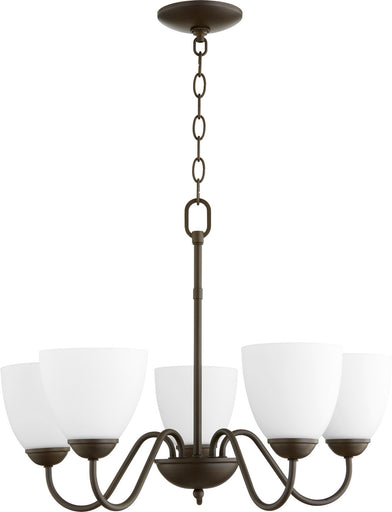 6041 Chandeliers Five Light Chandelier Oiled Bronze