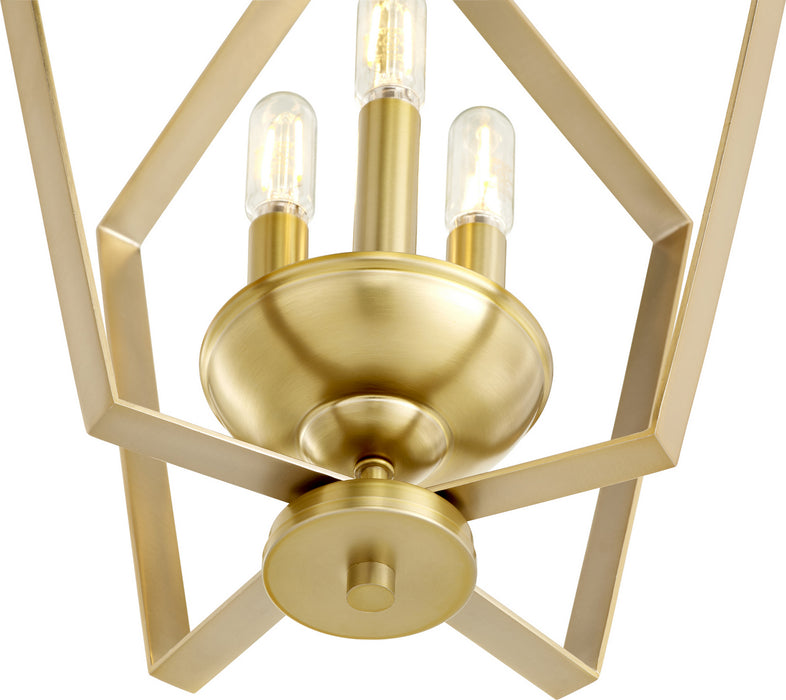 Three Light Entry Pendant-Foyer/Hall Lanterns-Quorum-Lighting Design Store