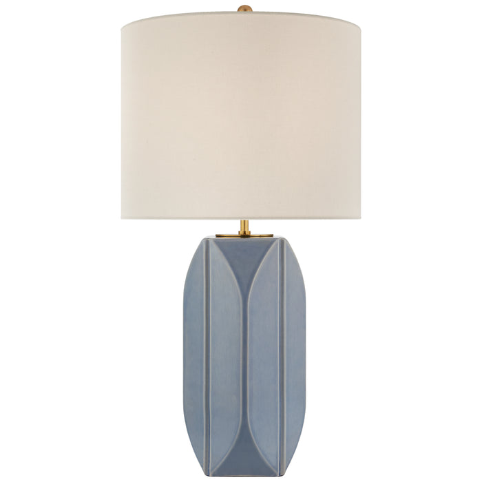 Visual Comfort - KS 3630PBC-L - One Light Table Lamp - Carmilla - Polar Blue Crackle