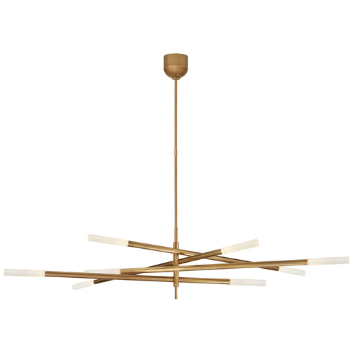 Visual Comfort - KW 5589AB-EC - LED Chandelier - Rousseau - Antique-Burnished Brass