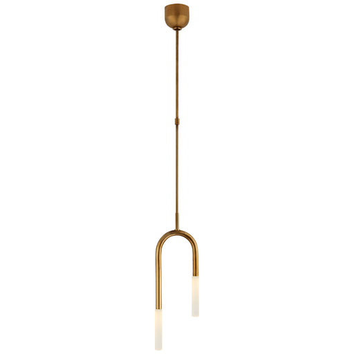 Visual Comfort - KW 5590AB-EC - LED Pendant - Rousseau - Antique-Burnished Brass