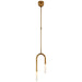 Visual Comfort - KW 5590AB-EC - LED Pendant - Rousseau - Antique-Burnished Brass