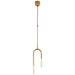 Visual Comfort - KW 5590AB-SG - LED Pendant - Rousseau - Antique-Burnished Brass