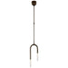 Visual Comfort - KW 5590BZ-SG - LED Pendant - Rousseau - Bronze