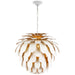 Visual Comfort - CHC 5158WHT/G - Six Light Chandelier - Cynara - White and Gild