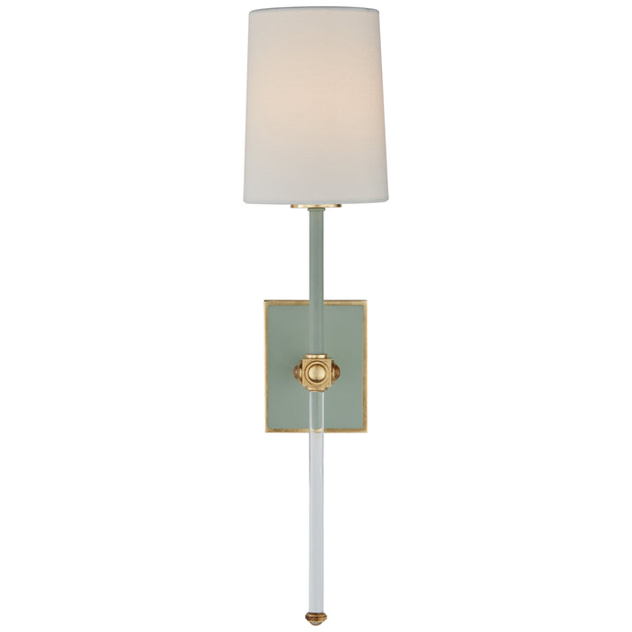 Visual Comfort - JN 2051CEL/CG-L - One Light Wall Sconce - Lucia - Celadon and Crystal