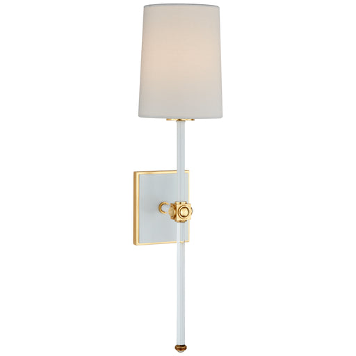 Visual Comfort - JN 2051WHT/CG-L - One Light Wall Sconce - Lucia - White and Crystal
