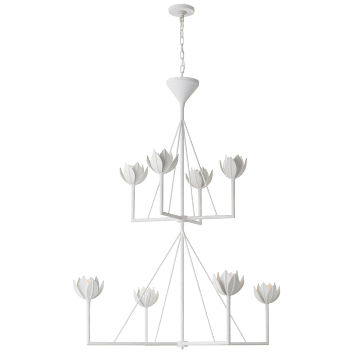 Visual Comfort - JN 5006PW - Eight Light Chandelier - Alberto - Plaster White