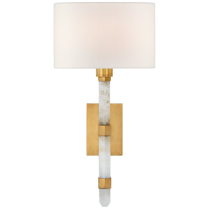 Visual Comfort - SK 2902AB/Q-L - One Light Wall Sconce - Adaline - Antique-Burnished Brass