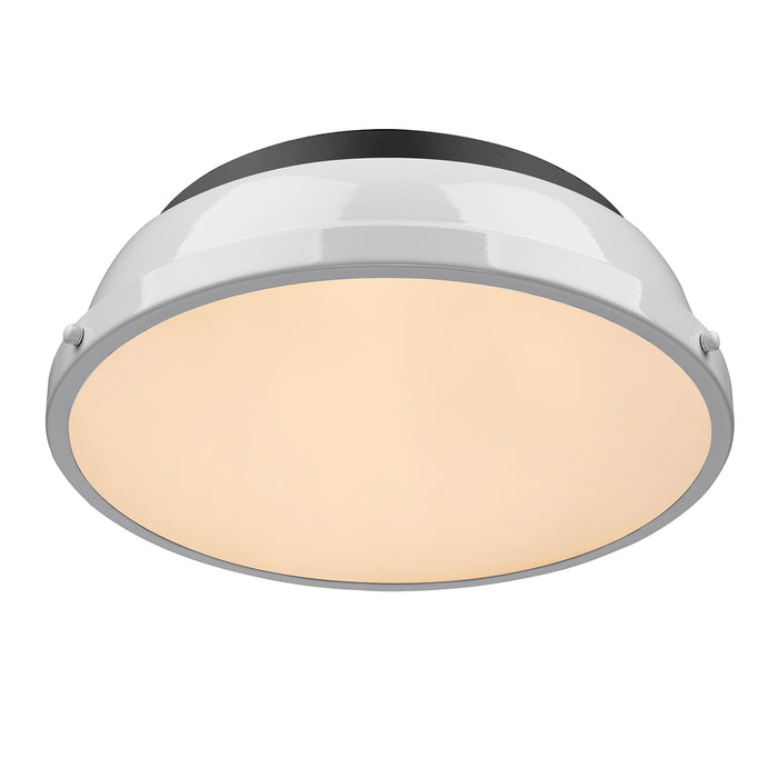 Duncan BLK Flush Mount-Flush Mounts-Golden-Lighting Design Store