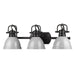 Duncan BLK Bath Vanity Light-Bathroom Fixtures-Golden-Lighting Design Store