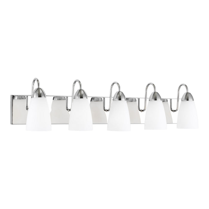 Generation Lighting - 4420205EN3-05 - Five Light Wall / Bath - Seville - Chrome