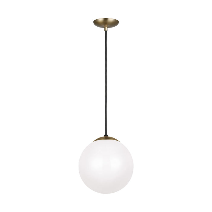 Generation Lighting - 6020-848 - One Light Pendant - Leo - Hanging Globe - Satin Bronze