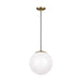 Generation Lighting - 602293S-848 - LED Pendant - Leo - Hanging Globe - Satin Bronze