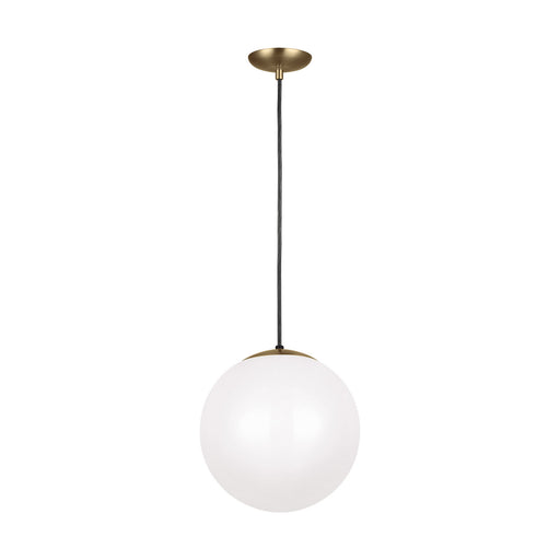 Generation Lighting - 6024EN3-848 - One Light Pendant - Leo - Hanging Globe - Satin Bronze