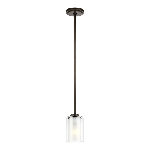 Generation Lighting - 6137301-710 - One Light Mini-Pendant - Elmwood Park - Bronze