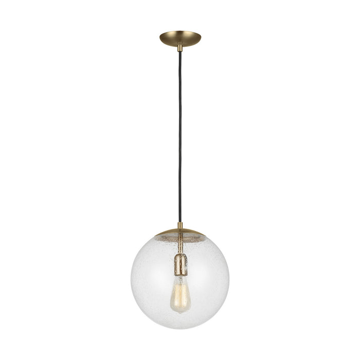 Generation Lighting - 6701801-848 - One Light Pendant - Leo - Hanging Globe - Satin Bronze