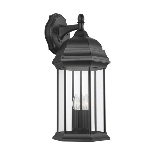 Generation Lighting - 8738703-12 - Three Light Outdoor Wall Lantern - Sevier - Black