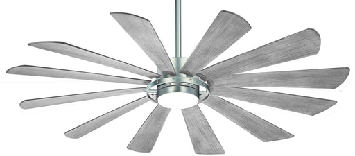 Minka Aire - F870L-BS - 65`` Ceiling Fan - Windmolen - Brushed Steel