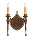 Meyda Tiffany - 120642 - Two Light Wall Sconce - Malta Crest