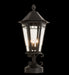 Meyda Tiffany - 205328 - Three Light Post Mount - Yorkshire - Dark Roast