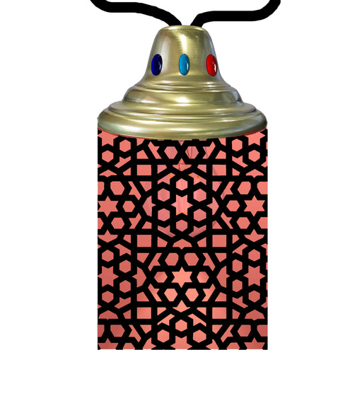 Meyda Tiffany - 210706 - One Light Lantern - Tortola - Craftsman Brown