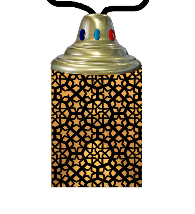 Meyda Tiffany - 210713 - One Light Lantern - Tortola - Craftsman Brown